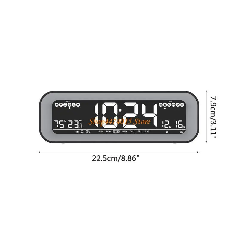 K1AA إنذار Clock LED Clock Clock Clock Clocks Lockless Table Table Clock