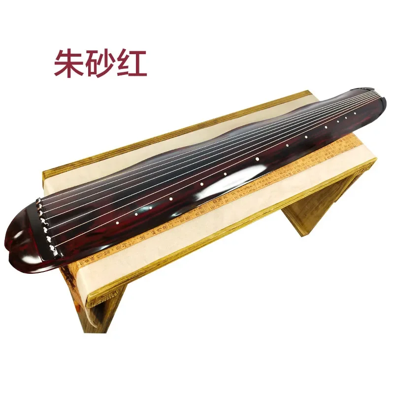 Chinese Guqin Banana leaf type centuries-old fir wood Zither professional collection guqin pure lacquer antler cream Zither