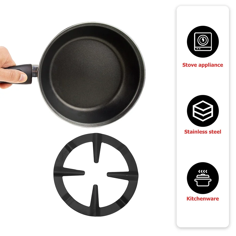 

3Pcs Wok Racks High Grade Iron Durable Stable Structure Anti Fall Replaceable Gas Stove Accessory Easy Install