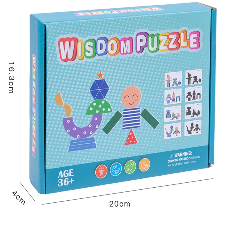 7Kids Educational Toys Blocks Expressions Puzzles Children  Cube Games Early Learning Montessori Geometry  Magic Face Changing