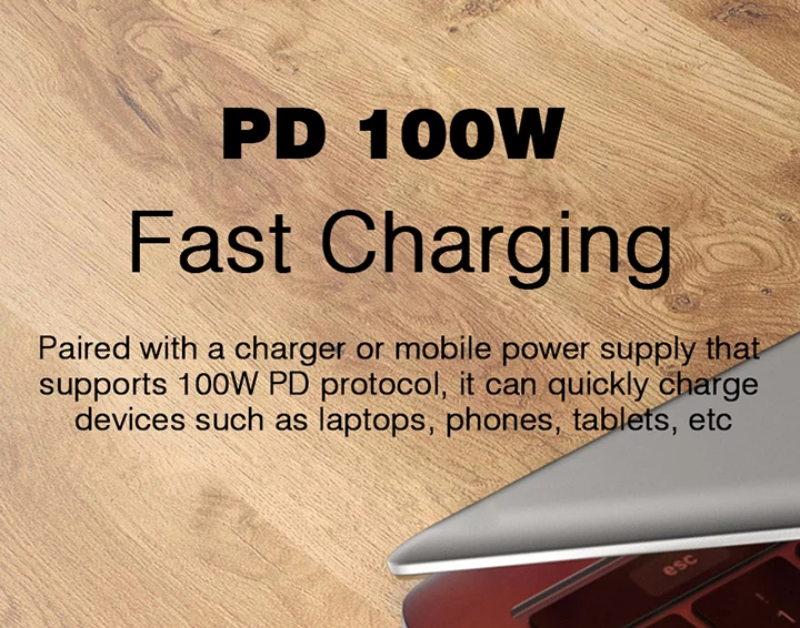 USB3.1 10Gbps Short Cable 13cm PD 100W USB to Type C Cable Converter OTG USB Adapter USB4 20Gbps Cable 22cm for SSD Power Bank