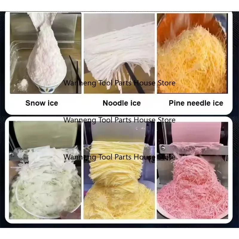 Adjustable Thickness Snowflakes and Ice Shave Machine rainbow Snow Maker Ice Cream Machine Bingsu Snow Ice Cream Machine