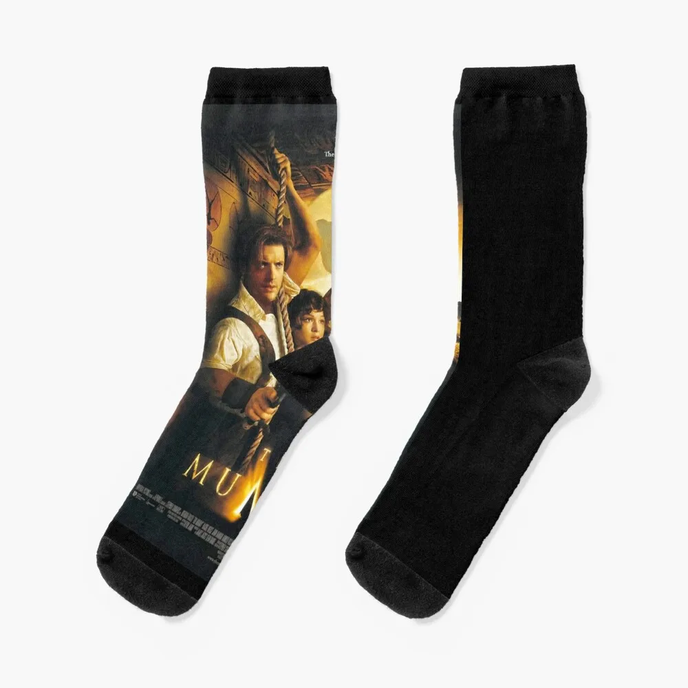 

For Mens Womens The Mummy Poster Christmas Socks hiphop soccer anti-slip new year Socks Women's Men's