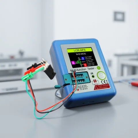 LCR-MF9 1.8" TFT LCD Display Multi-meter Transistor Tester Diode Triode Capacitor Resistor Test Meter MOSFET NPN PNP Triac MOS