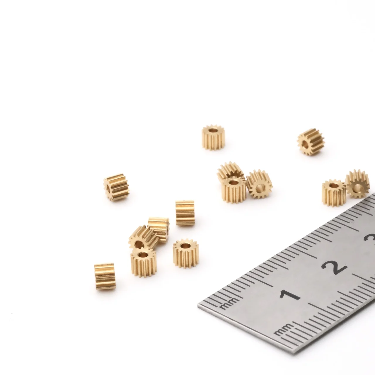 Precision Mechanical Gear 0.25M 9/10/11/12/13/14/15/16/17/18/19/20 Teeth 1/1.5/2/3mm Mini Copper DIY Model Gear