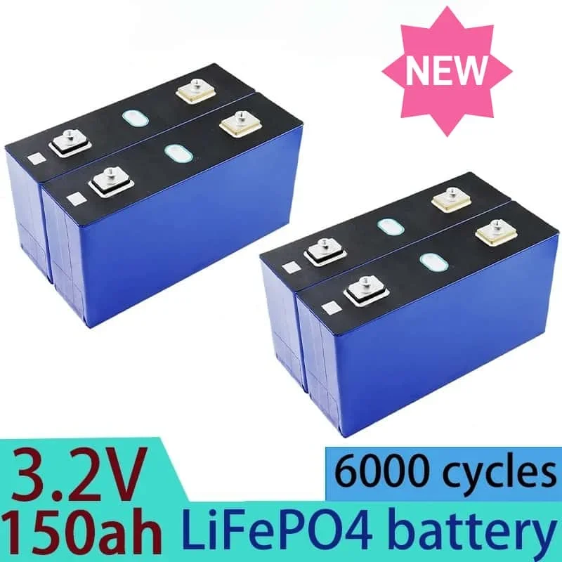 

Brand-new Grade A 3.2V lithium iron phosphate battery, 150A DIY RV solar energy storage system, rechargeable battery, motorcycle