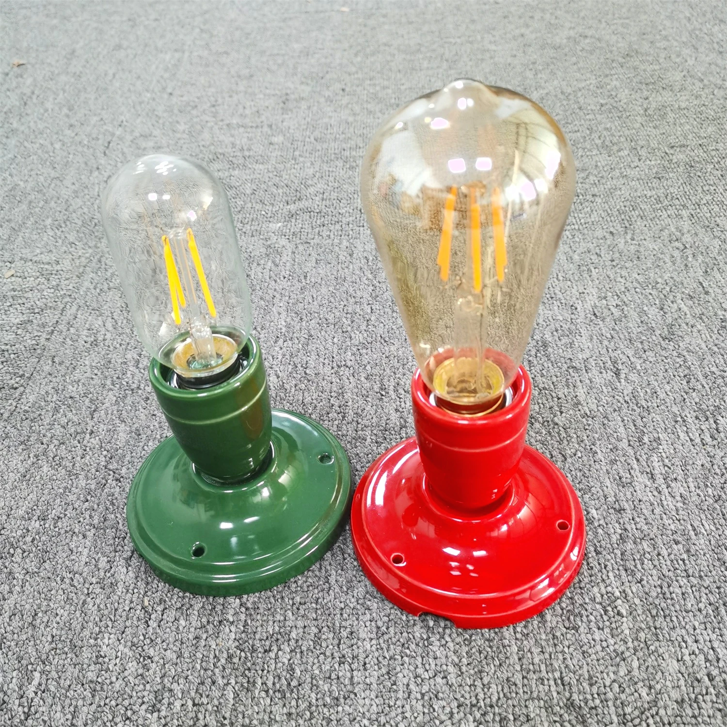 

DIY Ceramic Round Light Bulb Holder with Ceiling Plate Rose Porcelain E27 Lamp Socket Replacement Light Fixture for Ceiling Wall