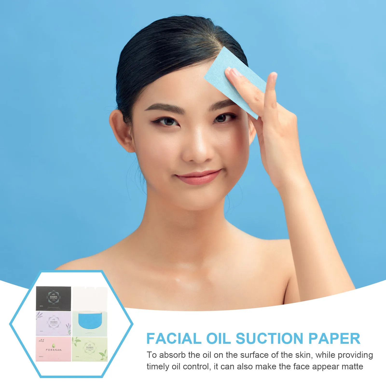 500 Pieces Facial Oil Blotting Paper Linen Pink Lavender Green Tea Chamomile Rose Fragrance Absorb Oil Face