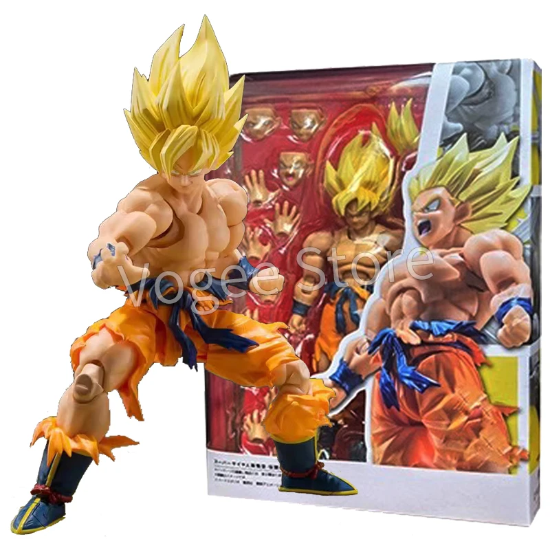 Shf Dragon Ball Z Son Goku Legendary Action Figure PVC Movable Collection Anime 17cm Super Saiyan Kakarotto Figurine Model Toys