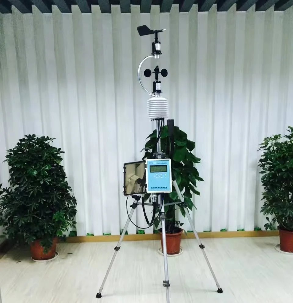 China Manufacturer Wholesale Portable Weather Station with Pressure, Temperature, Humidity, Wind Direction, Wind Speed Elements