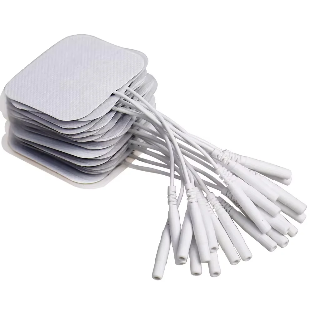 Fisioterapia Decine Elettrodi Pad EMS Stimolatore muscolare Patch Riutilizzabile Sostituibile Tessuto non tessuto Bastone massaggiatore autoadesivo