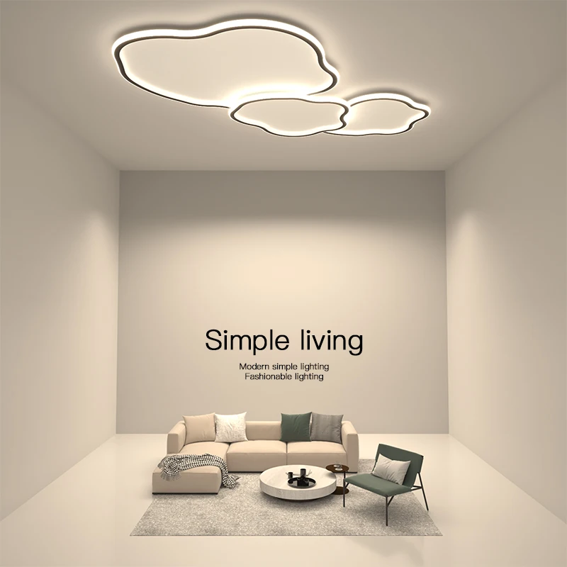 

Minimal living room main lamp Ceiling lamp Modern and simple atmosphere Nordic lamp Cloud Restaurant Creative combination lamp