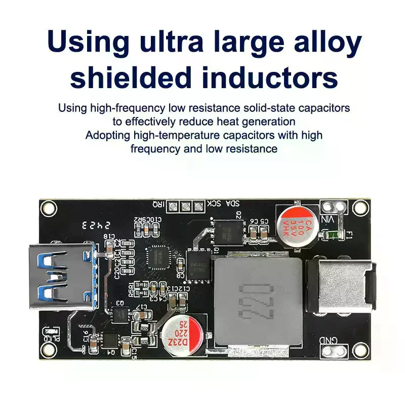PD100W/PD140W Quick Charging Desktop Charger Module Full Protocol DIY Motherboard Single/Dual-Channel Charger Module