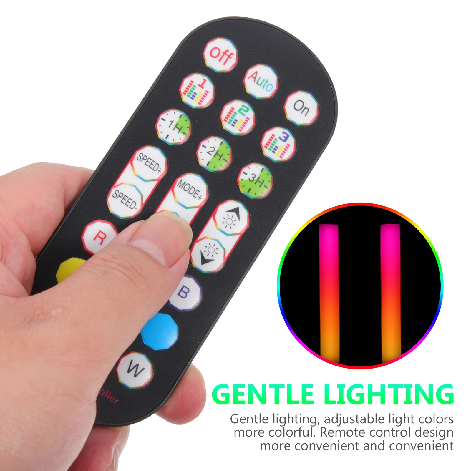 

2Pcs Marquee Bar Small Night Light Corner Lamp Atmosphere Lighting Bedroom RGB Gaming Adjustable Colors Remote Control