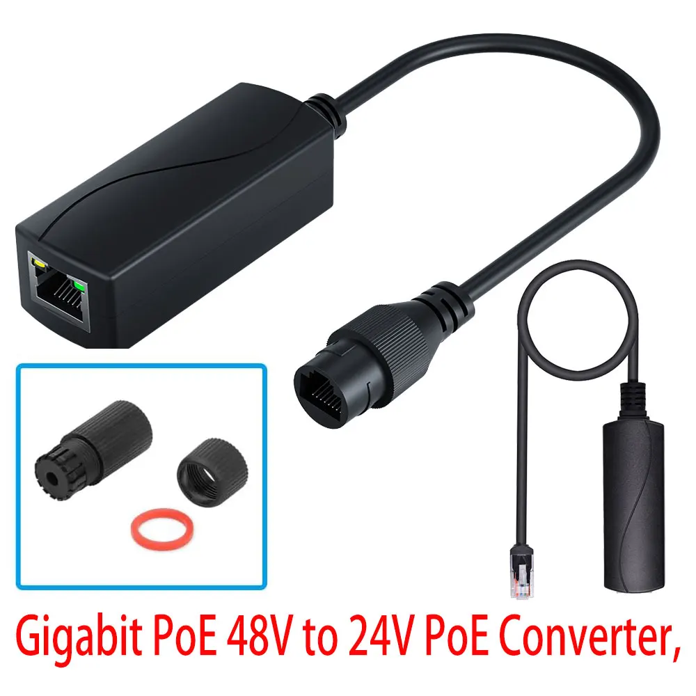 novo-conversor-poe-de-48v-para-24v-saida-de-porta-rj45-24v-1a-ieee8023af-at-para-dispositivos-passivos-de-24v-3-opcoes-disponiveis