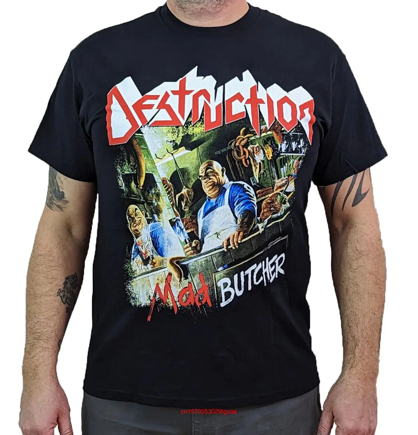 DESTRUCTION Mad Butcher Men\'s T Shirt long or short sleeves