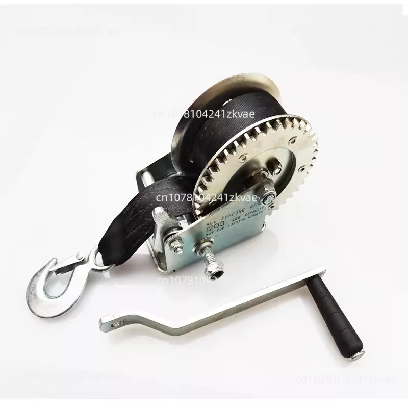 

Yacht cloth belt, ribbon hand-cranked winch, manual winch, hoist, 1200/2500 pounds
