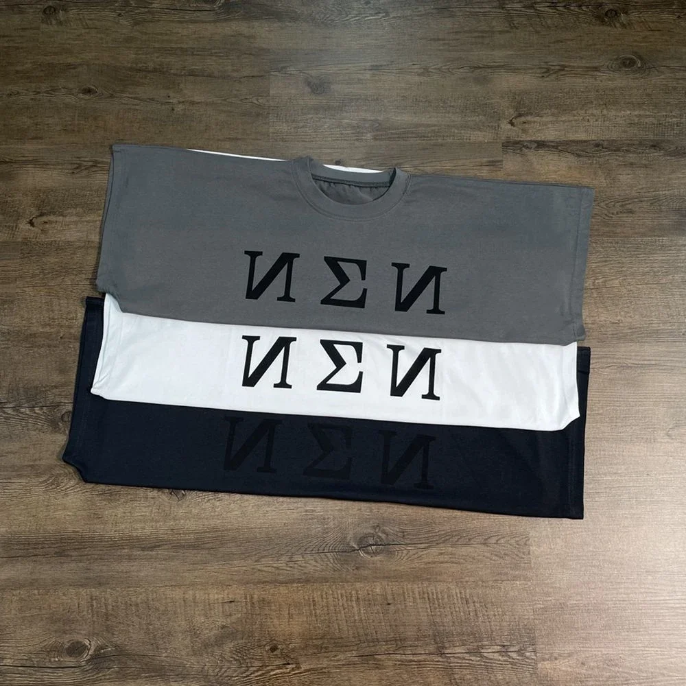 Yao Fashion Kanye Joint Design Style Oversize Casual Tee Men Tops Letter Print Vintage Loose T Shirt