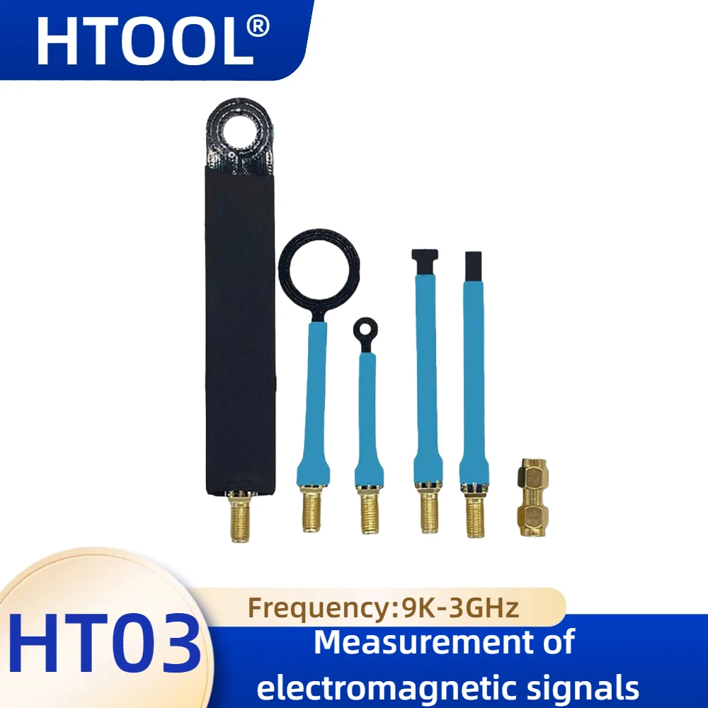 

HT03 Комплект зонда ближнего поля 9 кГц-3 ГГц Обнаружение электромагнитного поля, совместимое с анализаторами основных спектра