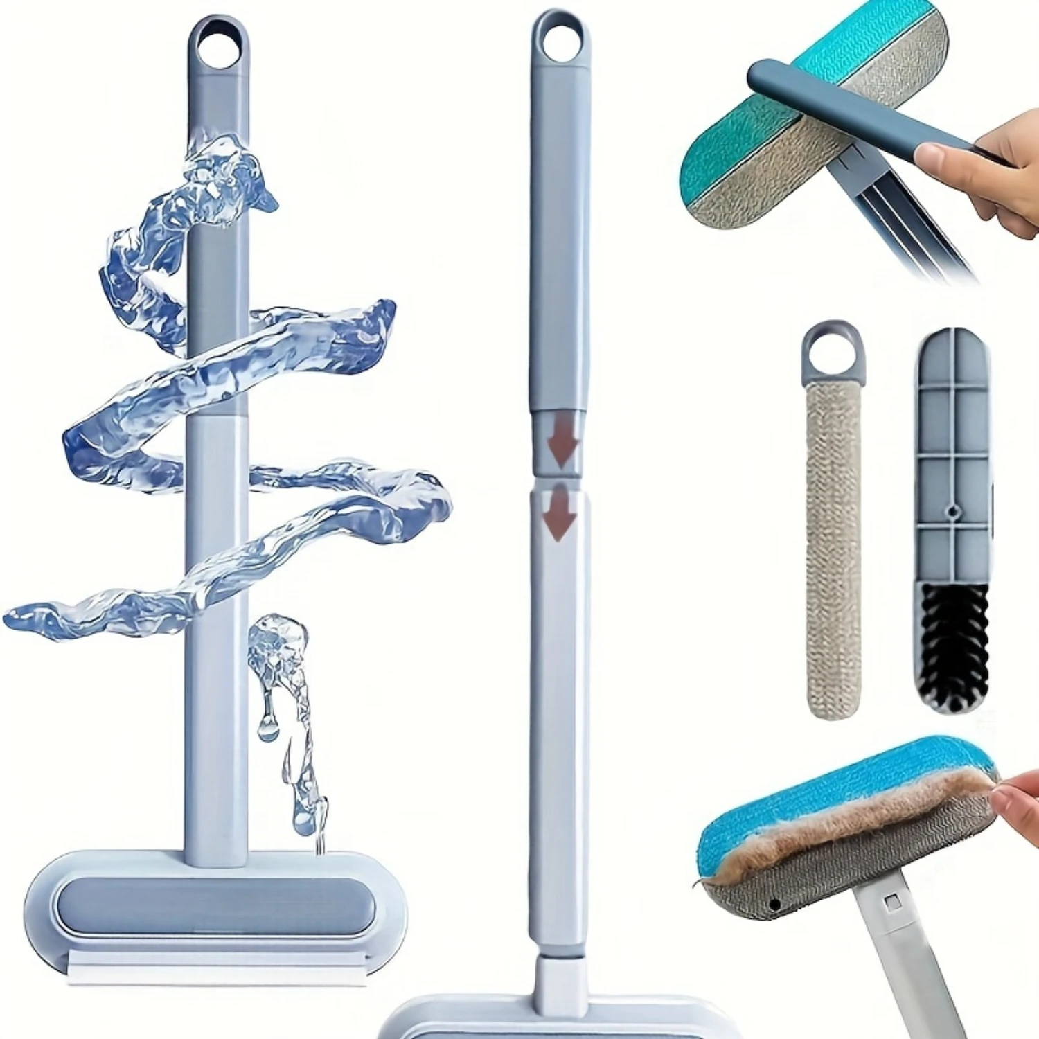 

Hair Scraper, Pet Wet And Dry Washable Removable Sofa Carpet Adsorption Two-way Multi- Sticky Hair Remover