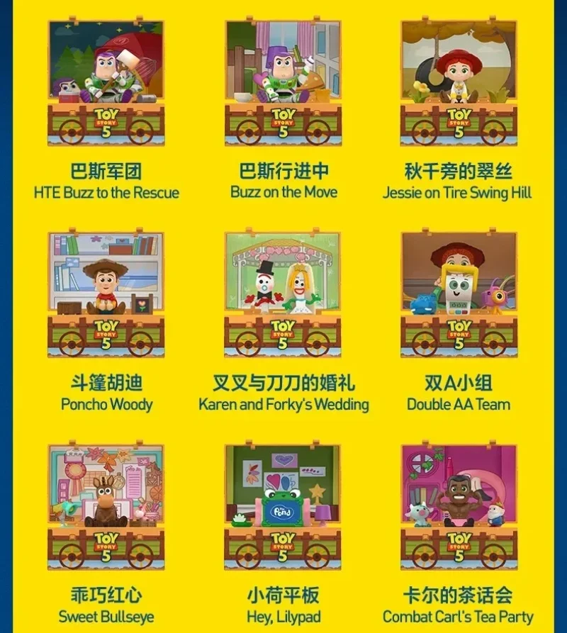 

POP MART DISNEY PIXAR TOY STORY 5 Series Blind Box Guess Bag Mystery Box Toys Doll Cute Anime Figure Ornaments Gift