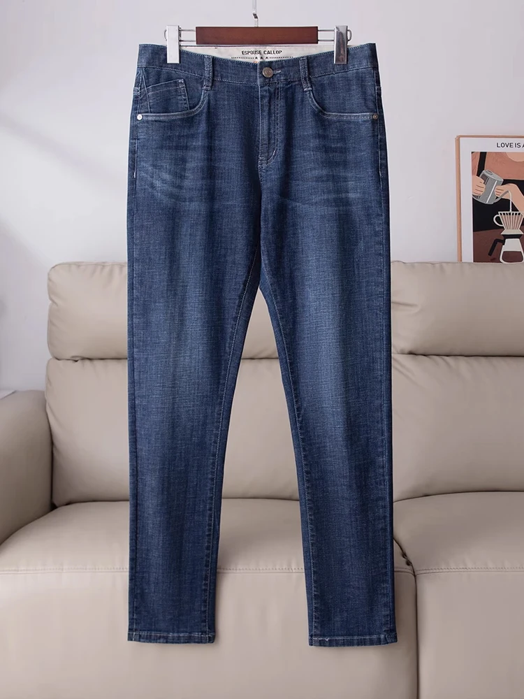 

Мужские джинсы Waed k Denim, весна 2025, приталенные прямые повседневные брюки, высококачественный хлопок, эластичные, современные, износостойкие