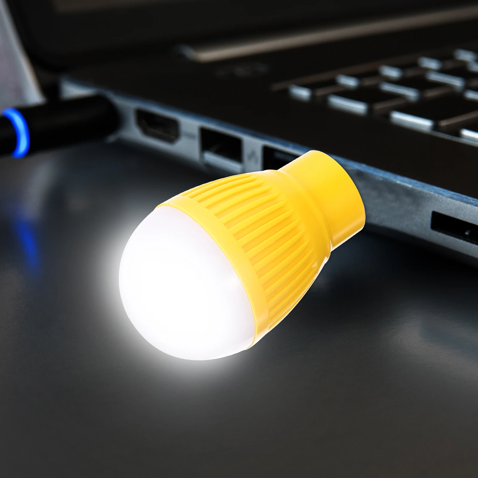 

4Pcs LED Night Light USB Powered Mini Bulb Compact Travel Light No Socket Needed for Home Car Office Emergency Use