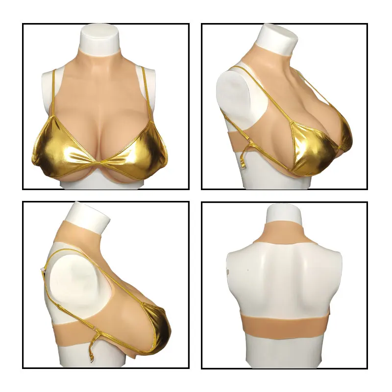 ثدي مزيف من السيليكون للرجال، كوب ضخم، أشكال الثدي، فستان متقاطع، المتحولين جنسيا، سحب الملكة، شيميل كوسبلاي، ممتلئ، ناعم