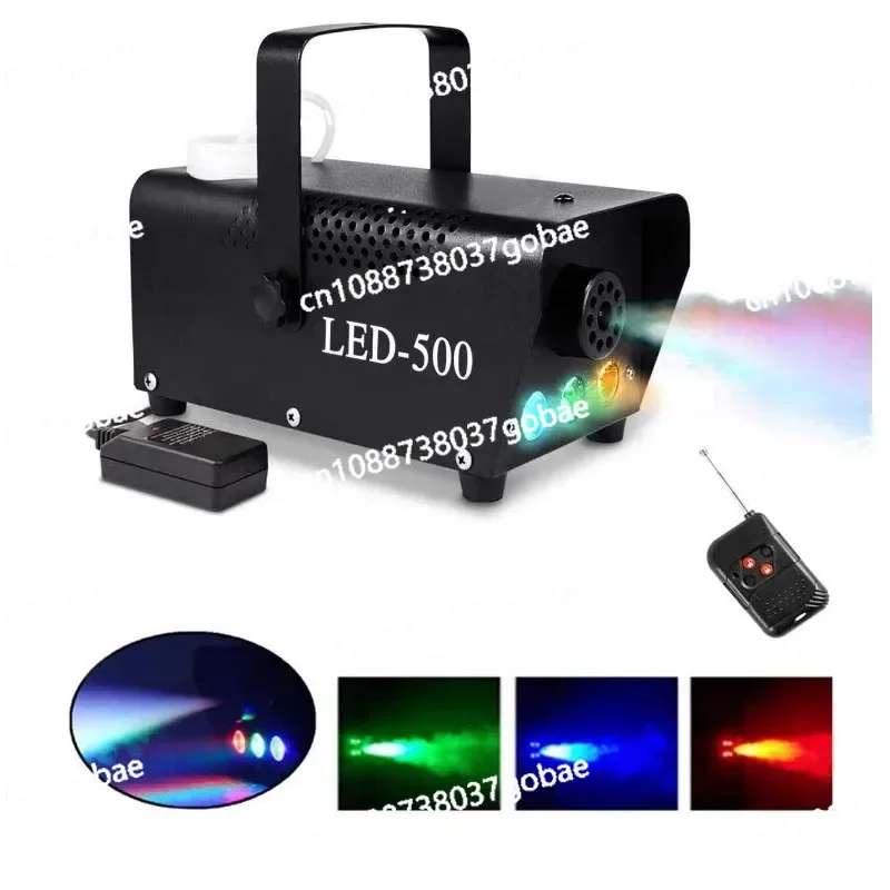 500W Christmas Fog Smoke Machine Wireless Remote Contro lLED Light for Halloween Wedding Parties KTV DJ Stage