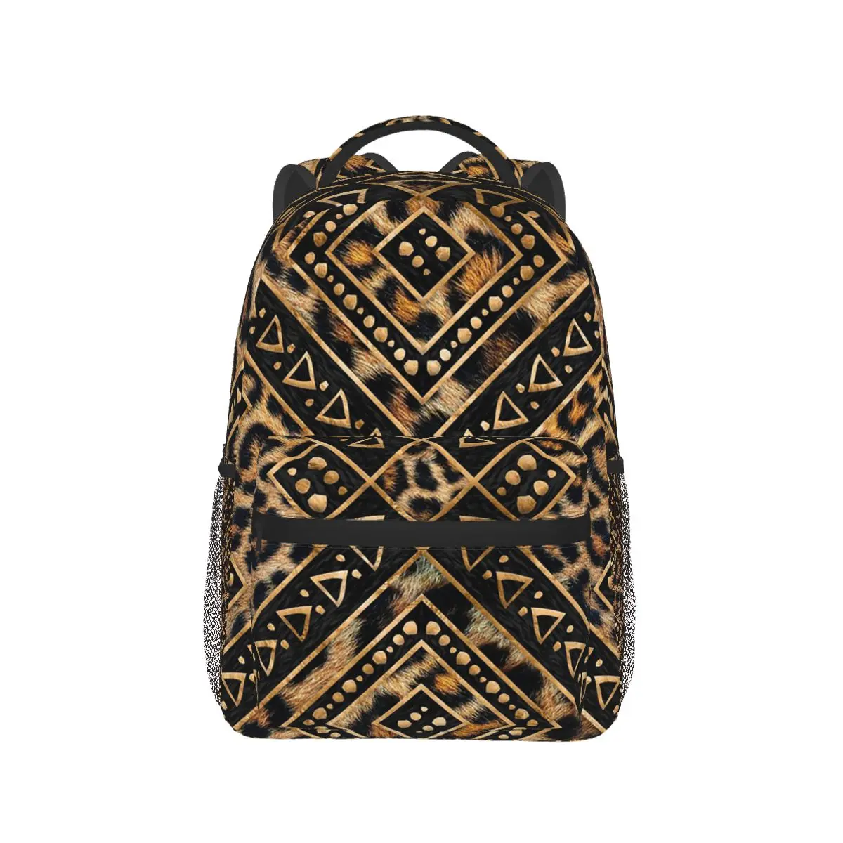 

Zebra And Leopard Animal Print Stripes Backpack Daypack Large Capacity Boys Girls BookBag School Bag Shoulder Bags for Men Women