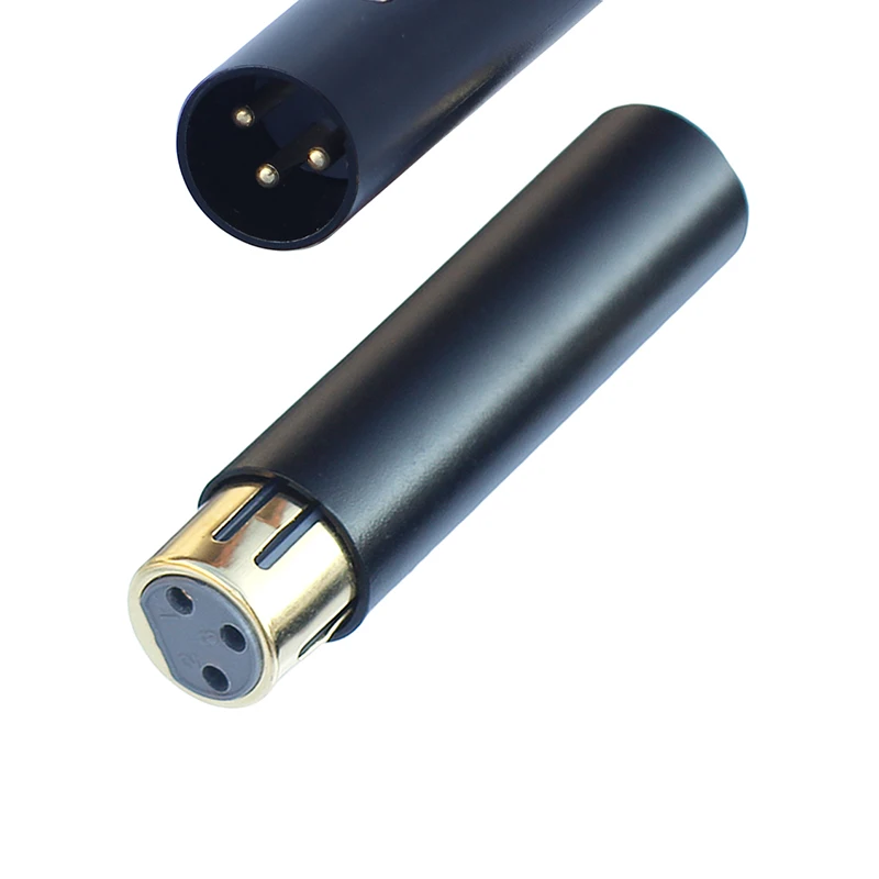 1 sztuka pozłacane XLR adapter M/F 3 Pin męski na żeński złącze Audio