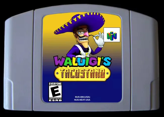 

64-битная игра ** WALUIGI'S TACOSTAND (английский язык!! Версия для США!! )