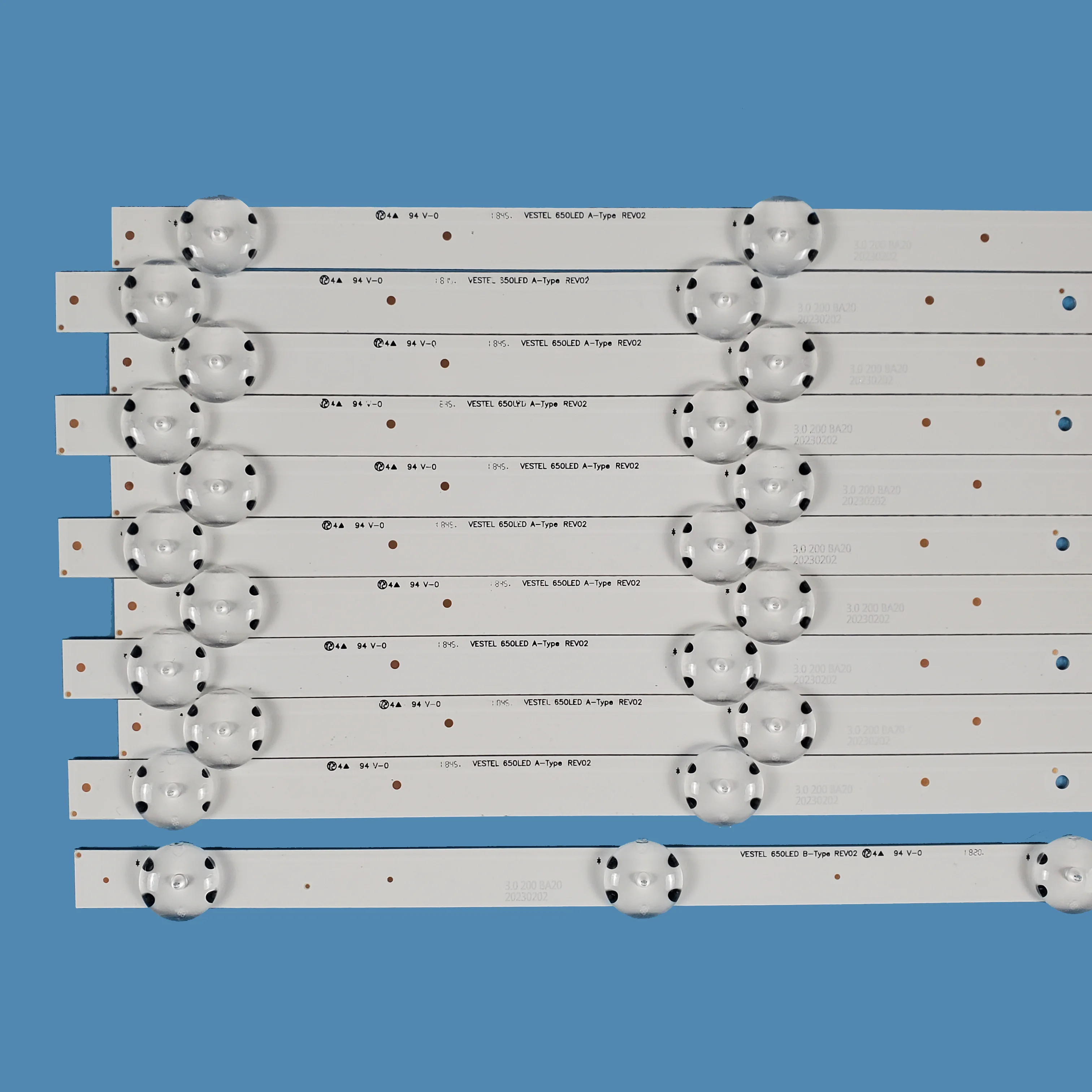 For Toshiba 65inch 650LED A-Type REV02 VESTEL 650LED B-Type For 65UD8900 65U5863DB 65U6763D LED TV Backlight Bar Led Strips