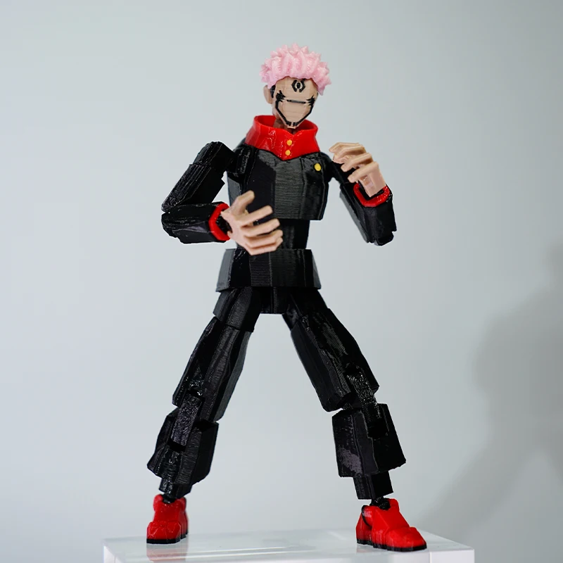 3D 인쇄 Jujutsu Kaisen Ryomen Sukuna 애니메이션 멀티 관절 Shapeshift 장난감 액션 피규어 마네킹 모델 장식품 선물