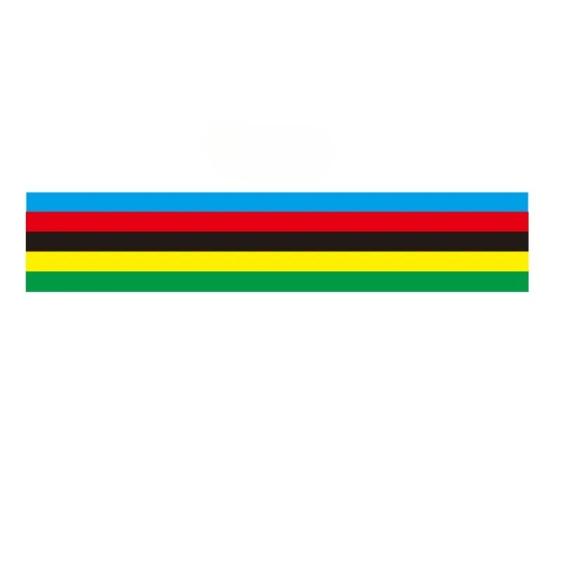 1PC Champions Rainbow Stripe Road Bicycle Frame Stickers Top Tube Waterproof DIY Decoration MTB Bike Fork Durable Vinyl Decals