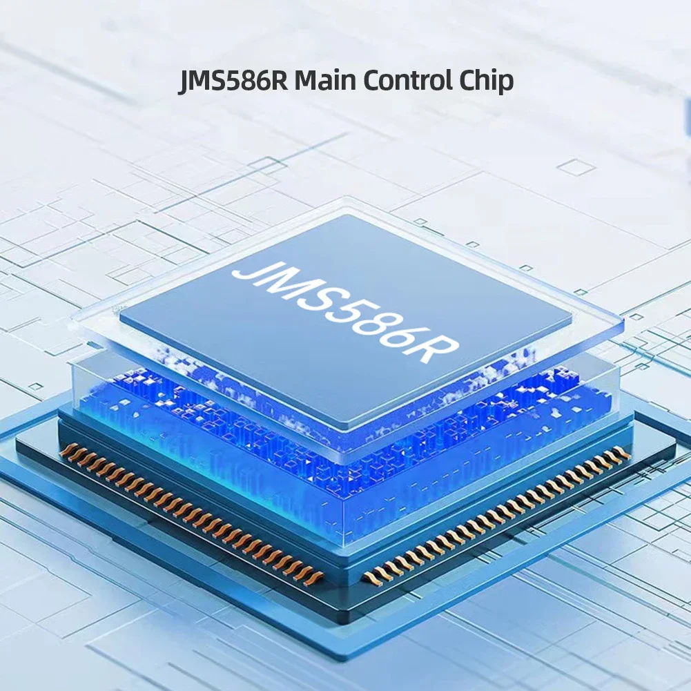 M.2 NVME SSD RAID Case HDD Solid State Case 20Gbps Dual Bay Array Mobile Hard Drive Enclosure M-key USB3.2 Gen2 for PC Laptop