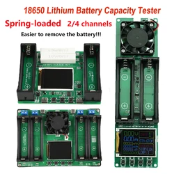 18650 Lithium Battery Capacity Tester 2/4 Channel Type-C Automatic Internal Resistance Digital Battery Power Detector Module