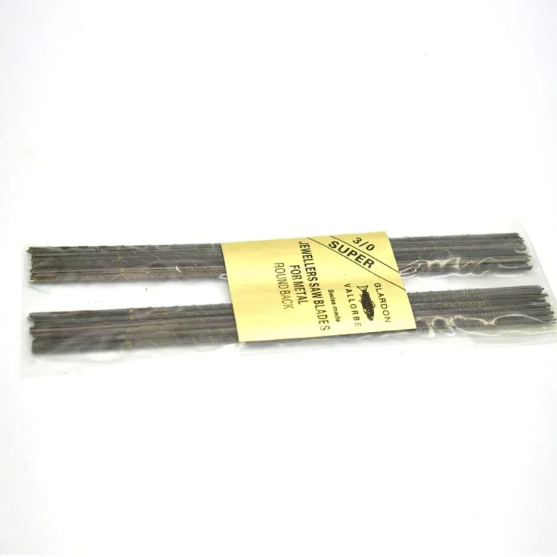 144 lame per sega Glardon Vallorbe, lame per sega per gioielli, per gioiellieri, orafi, argenteria