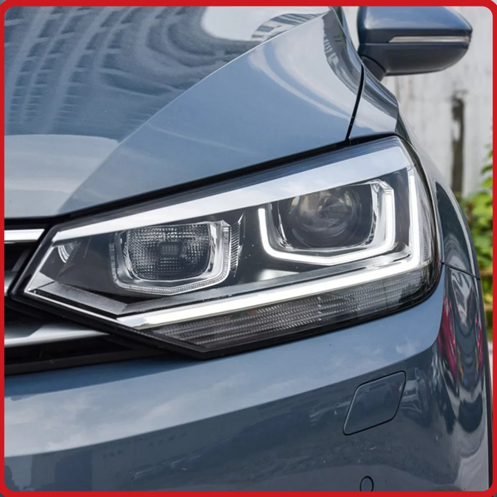 For VW Touran 5T 2016-2022 Headlights Assembly Upgrade LED Lens Flashing Turn Light Plug and Play High Quality Low To High