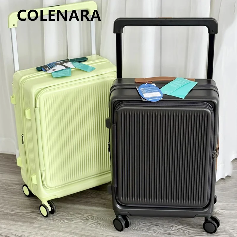 COLENARA Suitcase High Quality Boarding Box ABS+PC Large Capacity Trolley Case 20