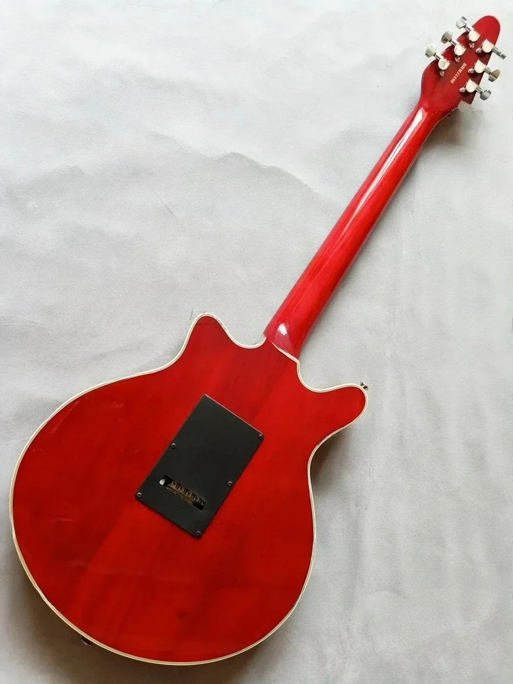 Signed By Brian May,cherry Red 6-string Electric Guitar,24 Frets 3 Burns Tri-Sonic Pickups Double Locking Tremolo System Bridge