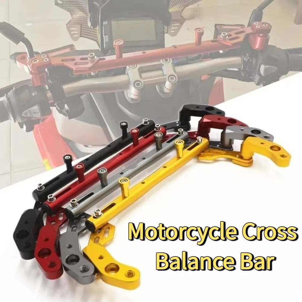 Multi-Angle Adjustable Motorcycle Cross Balance Bar Aluminum Alloy Universal Extension Mount Bracket Wear-resistant