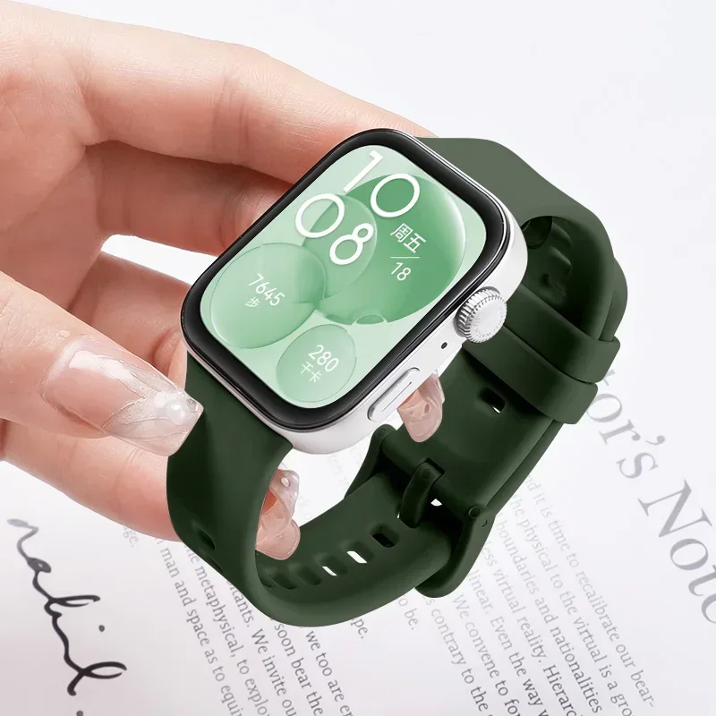 1:1 Sport Silicone band For Huawei Watch FIT 3 4 Pro Strap Accessories smartwatch wrist correa bracelet Huawei Watch fit 4 Band