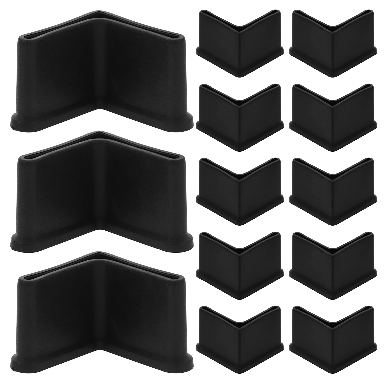 

20pcs Rubber Foot Pads Non Slip niture Floor Protectors Triangular Iron Feet Chair Leg Covers Stabilizers Bed Frame Pads