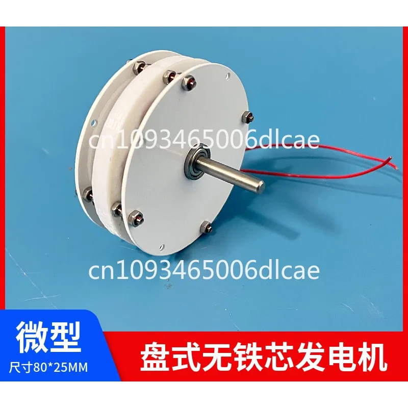 Miniature disc coreless permanent magnet generator