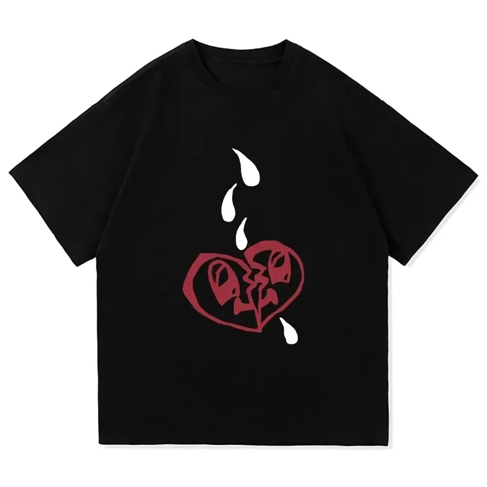 Damiano david diversão pequeno medo camiseta 2025 verão casual bonito roupas harajuku camiseta confortável kawaii