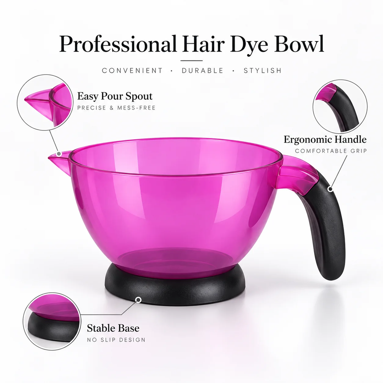 Barbershop Hair Dye Mixer Bowl Large Capacity Coloring Mixing Hairdressing Bowl Professional Hairdresser Bowl Barber StylingTool