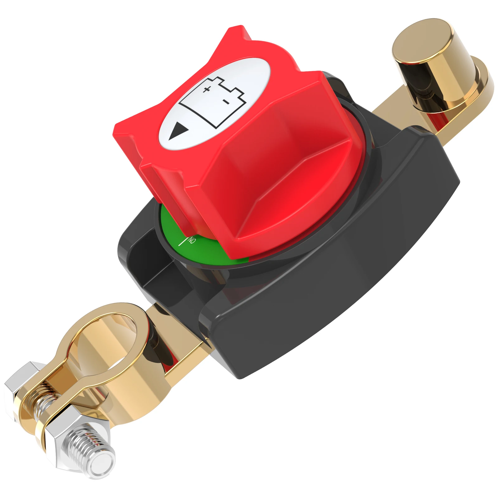 Ein/Aus-Batterie-Trennschalter mit oberer Pfosten, 12–48 V, wasserdichter, robuster Marine-Batterie-Schalter für Auto, Fahrzeug, Wohnmobil und Boot – Detail 15