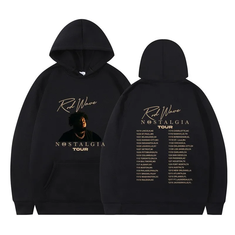 Famous Rapper Rod Wave Hoodie Street Style Y2K Men's and Women's Hoodie Harajuku Casual Pullover with Plush Trendy Printed Hoodi