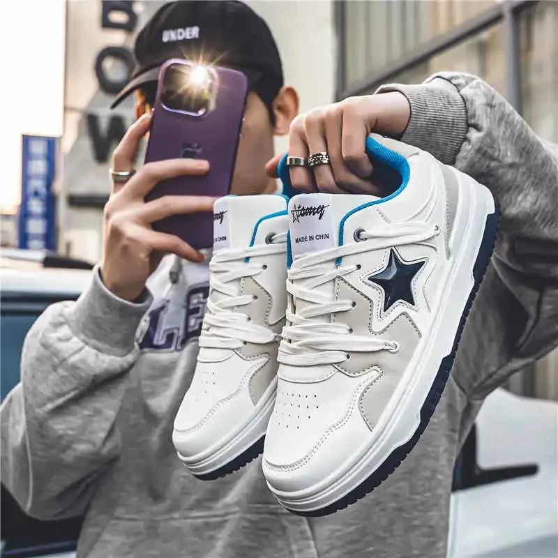 

Winter Round Foot White Men's Casual Sneakers Woven Men Luxury Brand Shoes Yellow Basketball Man Sports Vintage In Offers